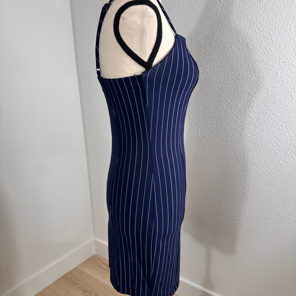 Forever 21 Navy and White Spaghetti Strap Dress - Picture 4 of 6